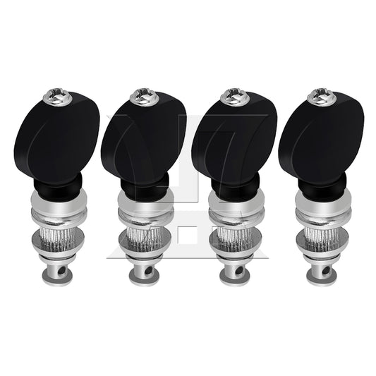 4pcs Ukulele Tuning Pegs Pin Machines Tuners Black High Precision