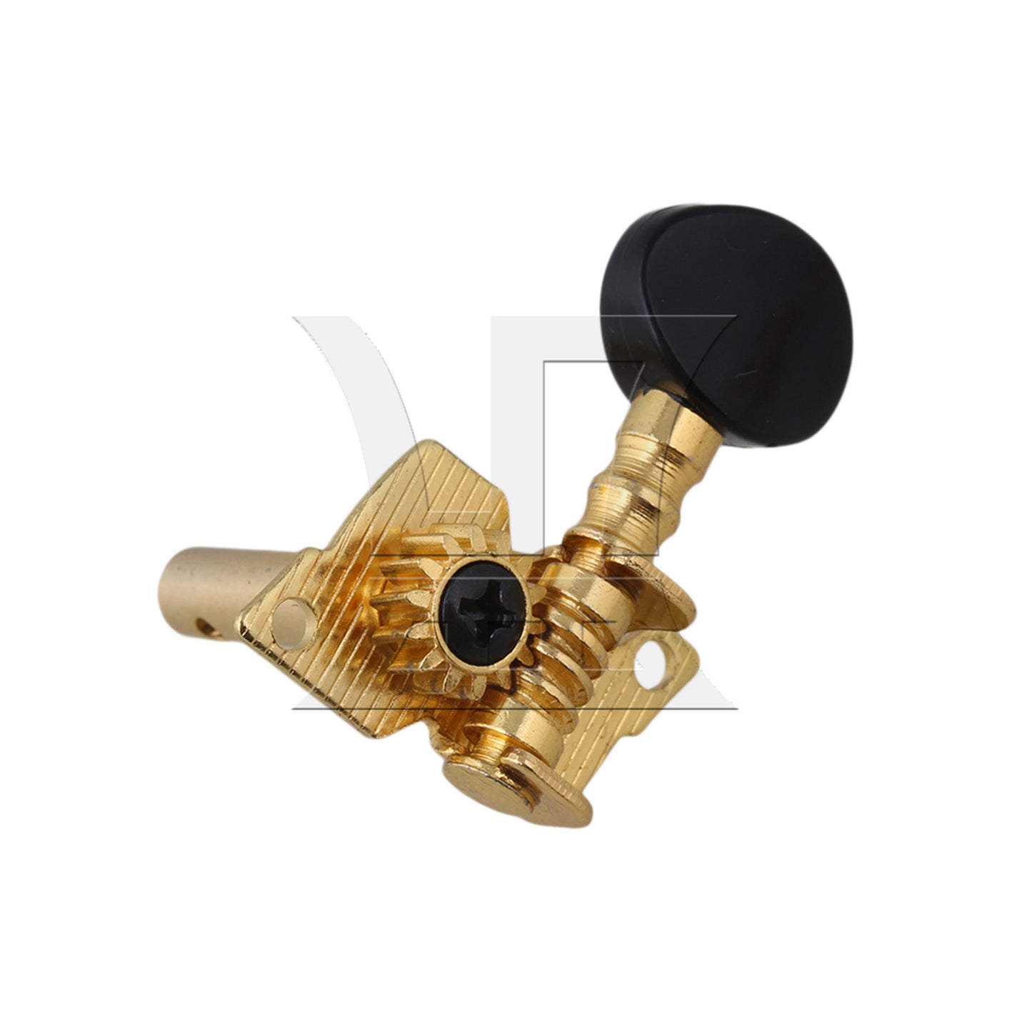 BQLZR Gold-plated 2R2L Tuning Peg Machine Head TUNERS for UKULELE Concave Button