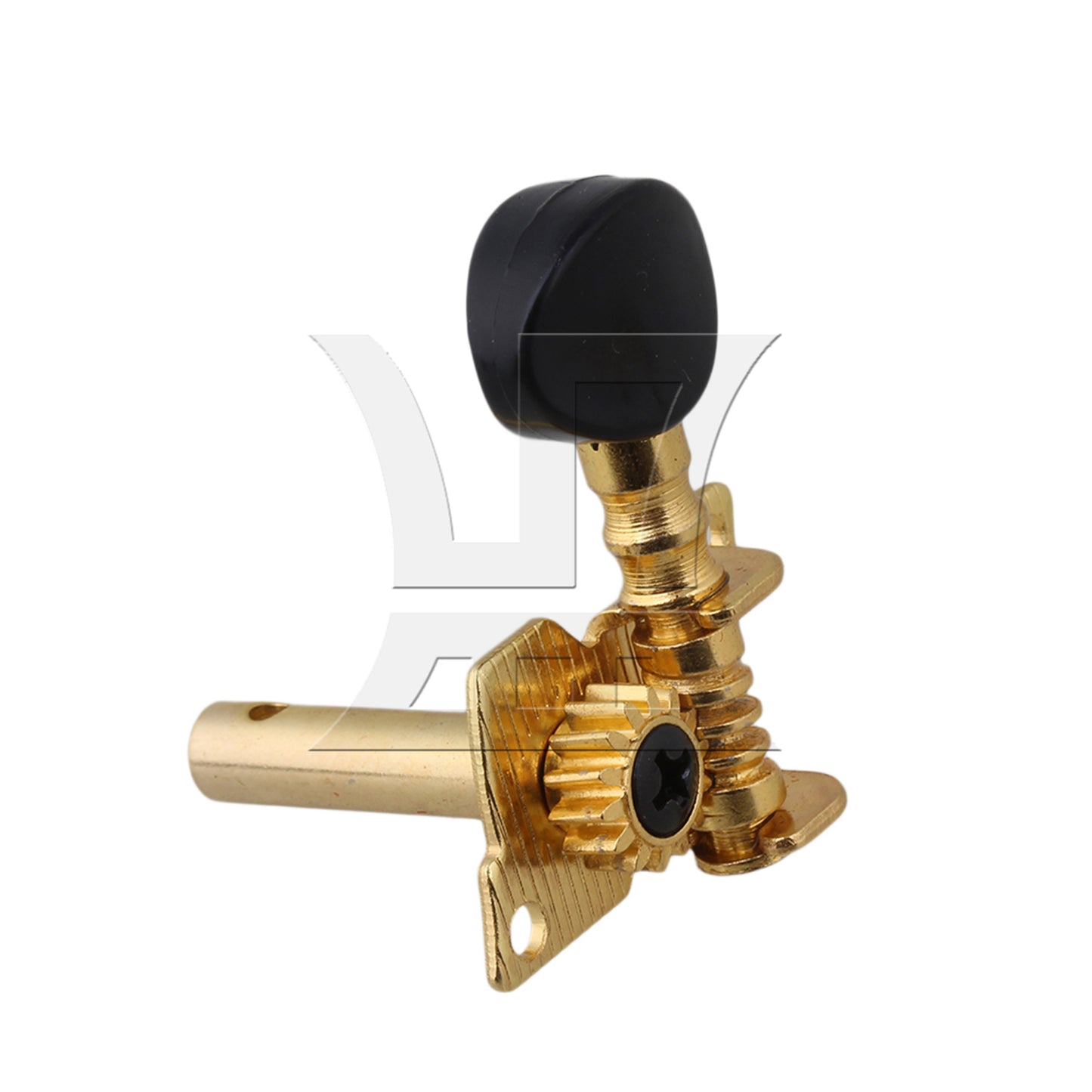 BQLZR Gold-plated 2R2L Tuning Peg Machine Head TUNERS for UKULELE Concave Button