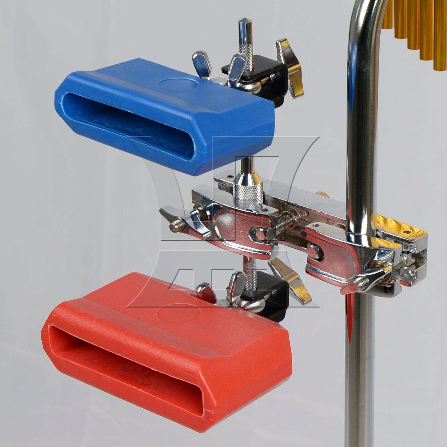 BQLZR Blue Ecofriendly Plastic Percussion Instruments Block Latin Drum Kit