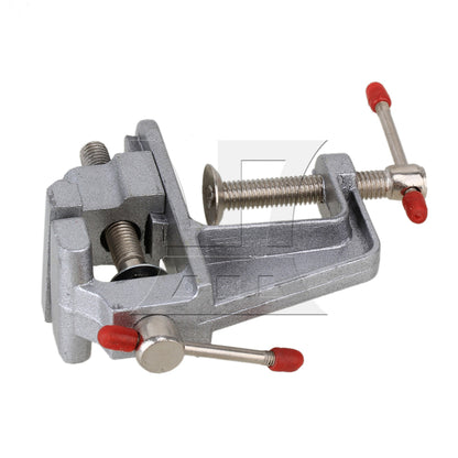 Mini Cast Bench Table Swivel Lock Clamp Vice Craft Hobby Vise Silver
