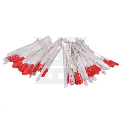 90pcs Bridle Straps for Piano Action Repair Tools 2.76x0.28" Beige and Red