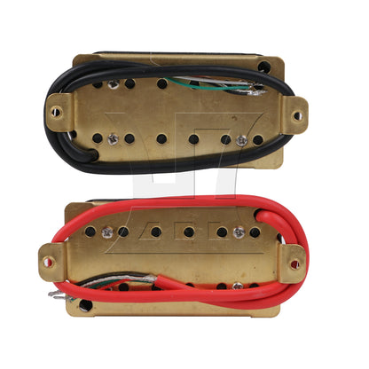 BQLZR 2pcs HBBC-XB Double Coil Metal Black Humbucker Pickups Set For Electric Guitar