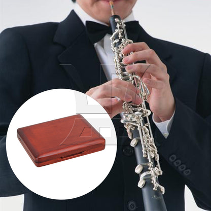 BQLZR Beautiful Wooden Oboe Reeds Box Hold 6 pcs Reeds Strong Reeds Case Red