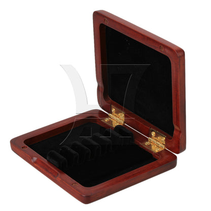 BQLZR Beautiful Wooden Oboe Reeds Box Hold 6 pcs Reeds Strong Reeds Case Red