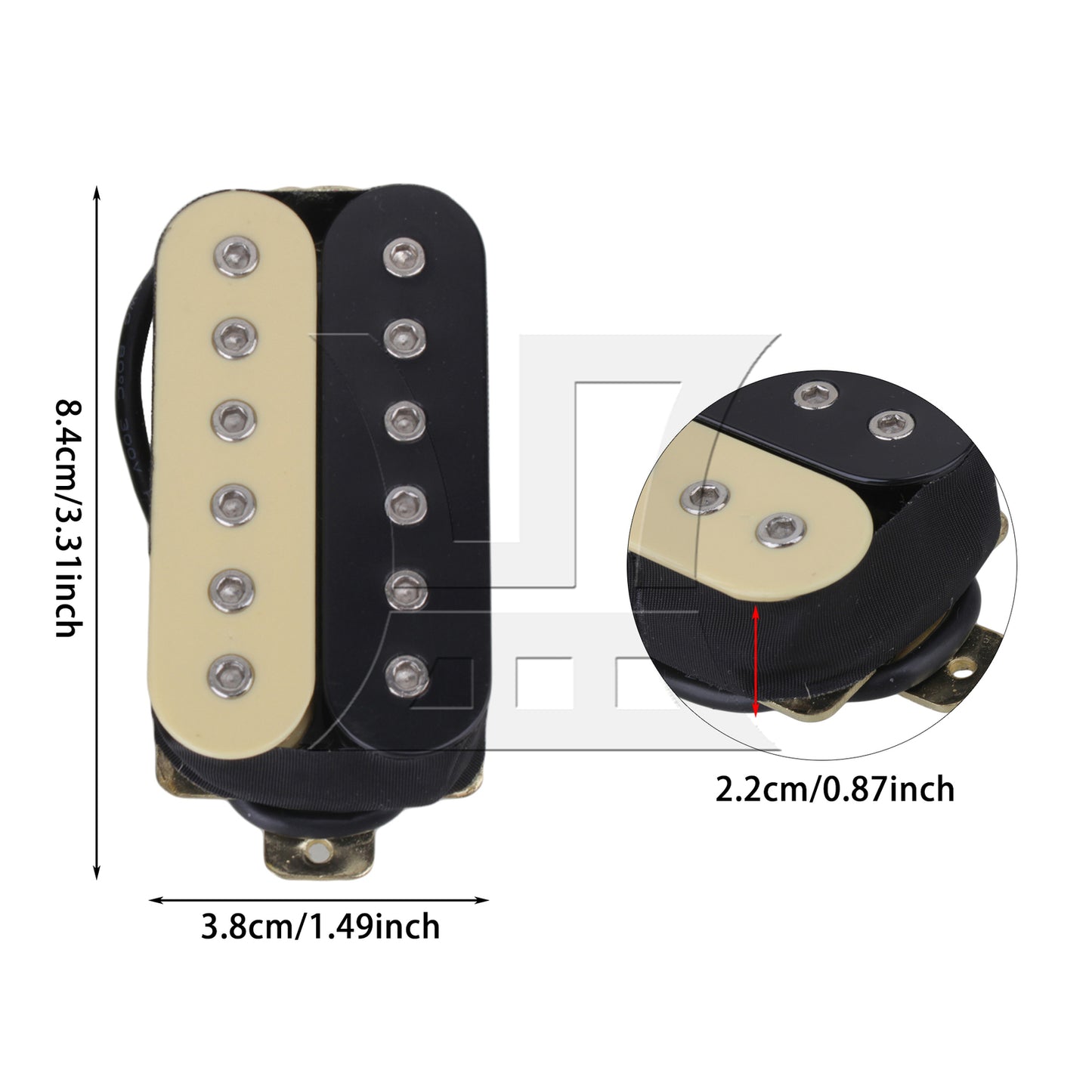 BQLZR  Black and Yellow Instruments Euipment Guitar Pickups Humbucker