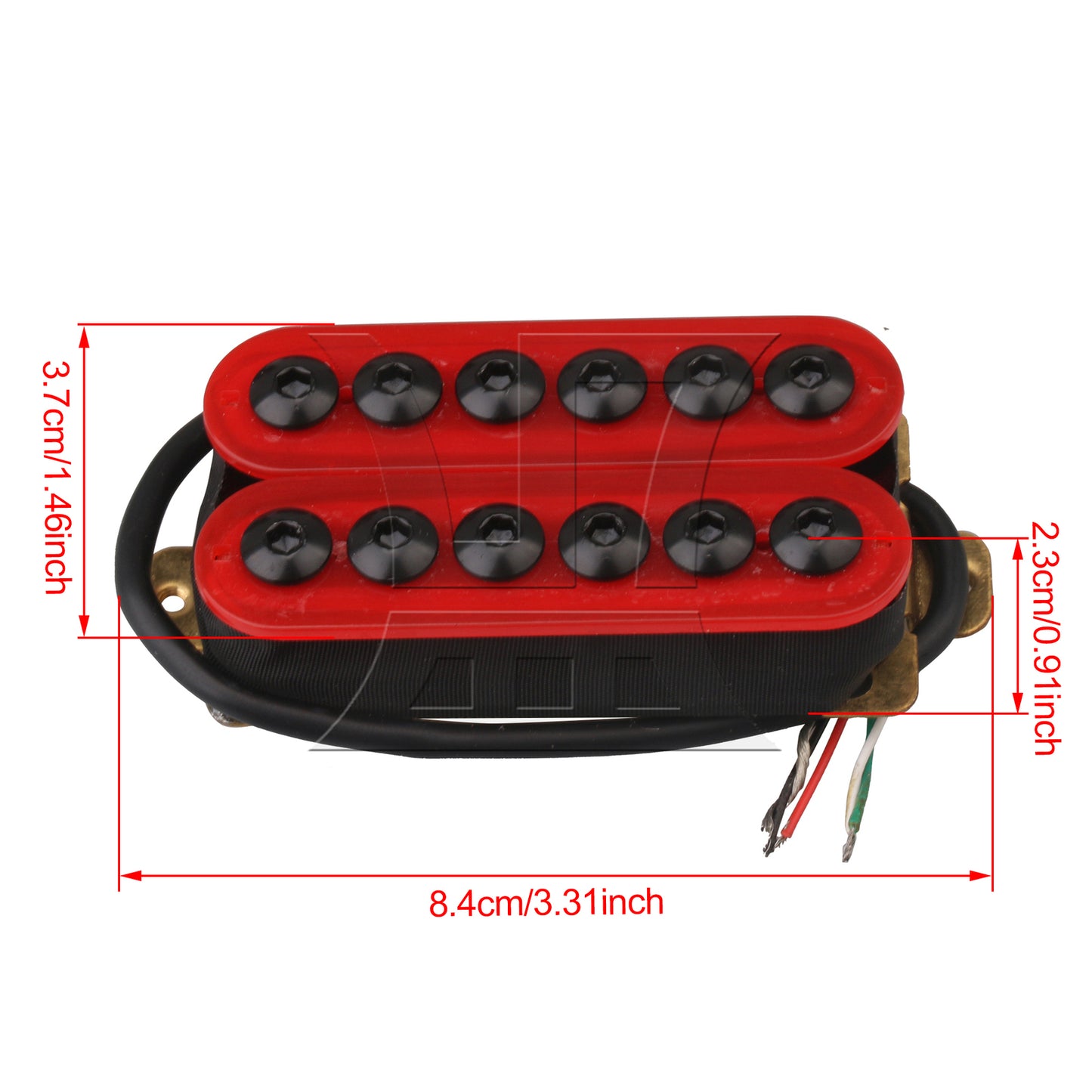 BQLZR  Red Guitar Replacement Humbucker Electric Guitar Double Coil Pickups
