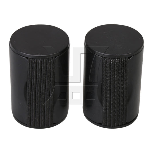 2pcs Plastic Finger Shot Rhythm Sand Shaker Music Ring For Ukulele Guitar Black