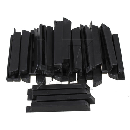 Set of 36 Piano Keytops Flats Repair Replacement Parts Black