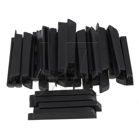 Set of 36 Piano Keytops Flats Repair Replacement Parts Black
