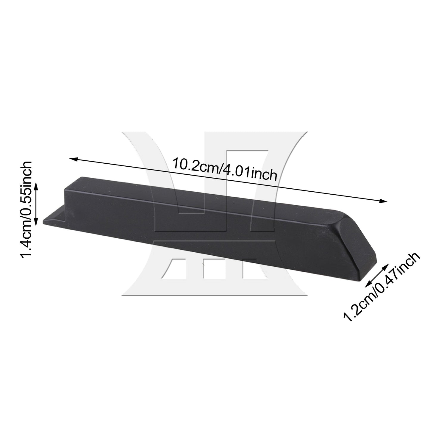 Set of 36 Piano Keytops Flats Repair Replacement Parts Black