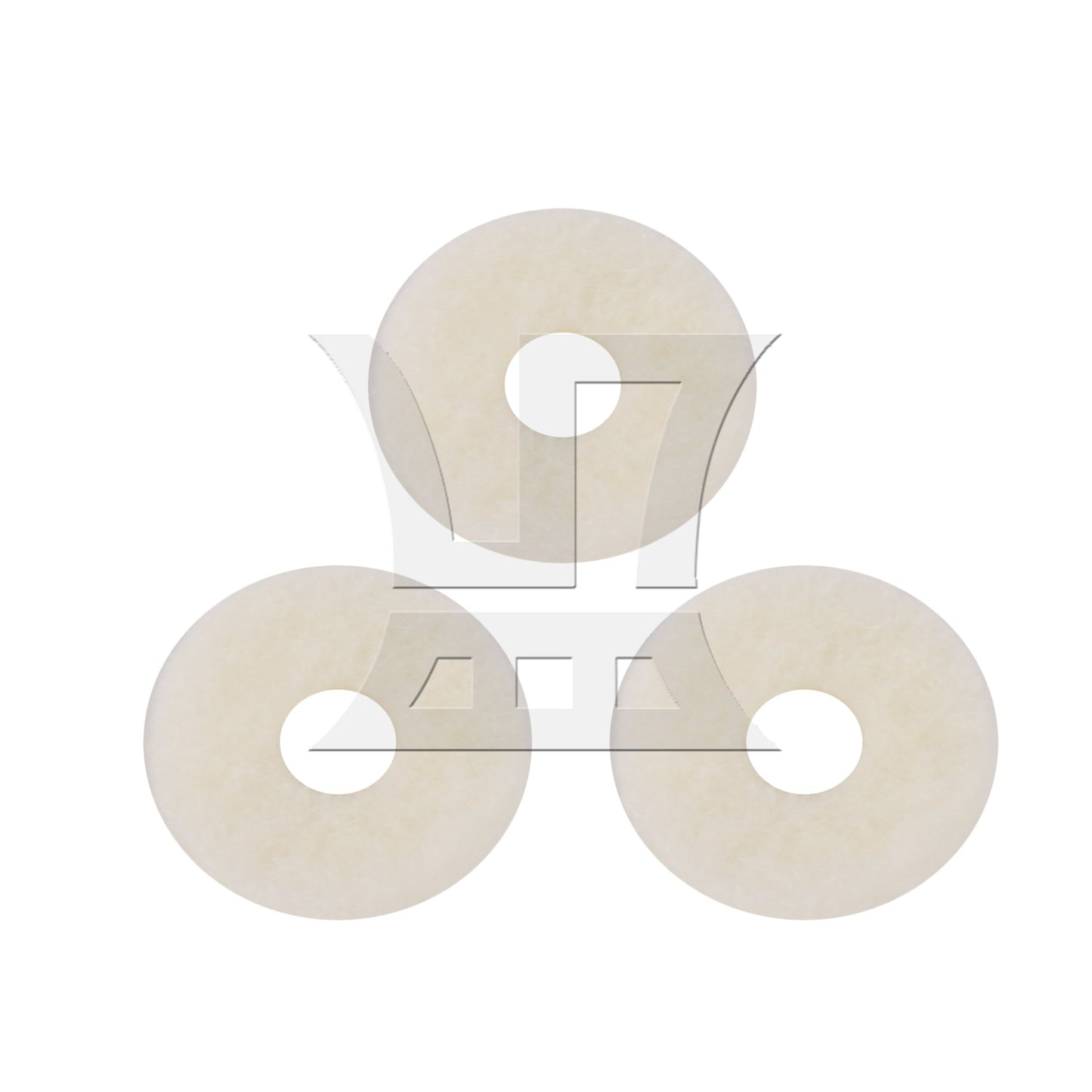 90pcs Piano Keyboard Felt Front Rail Regulating Punchings Repair Parts 12mm