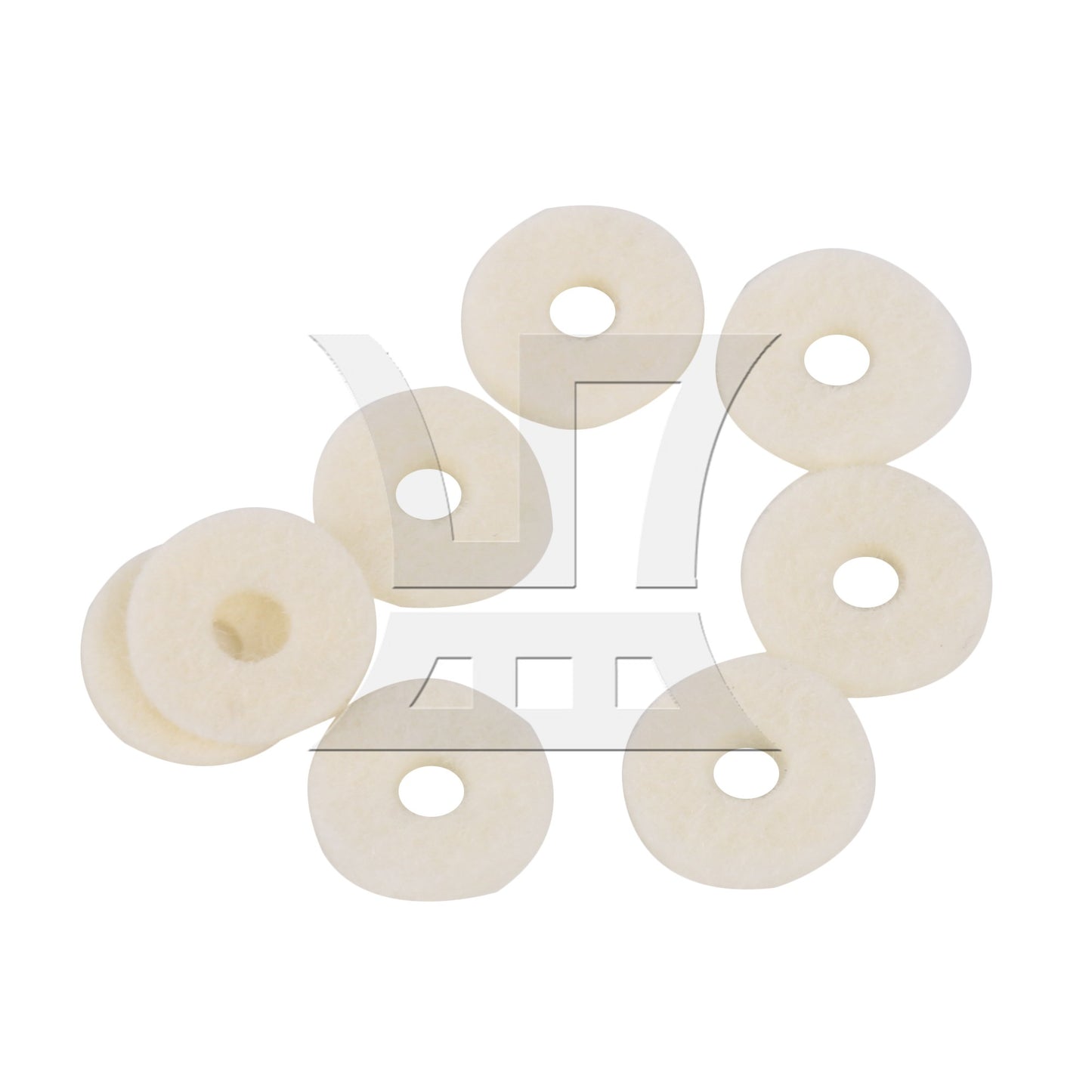 90pcs Piano Keyboard Felt Front Rail Regulating Punchings Repair Parts 12mm