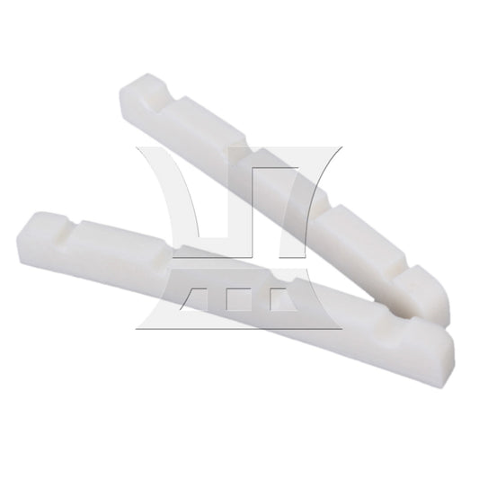 2pcs 4 String Real Bone Electric Bass Nuts Slotted Guitar Bone Nut White