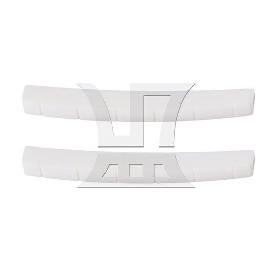 2x White Electric Guitar Cattle Bone 6 String Slotted Nut Bridge Saddle