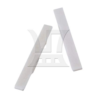 2pcs Real Natural Cattle Bone Ukulele Guitar Bridge Lower Saddle For 4 String