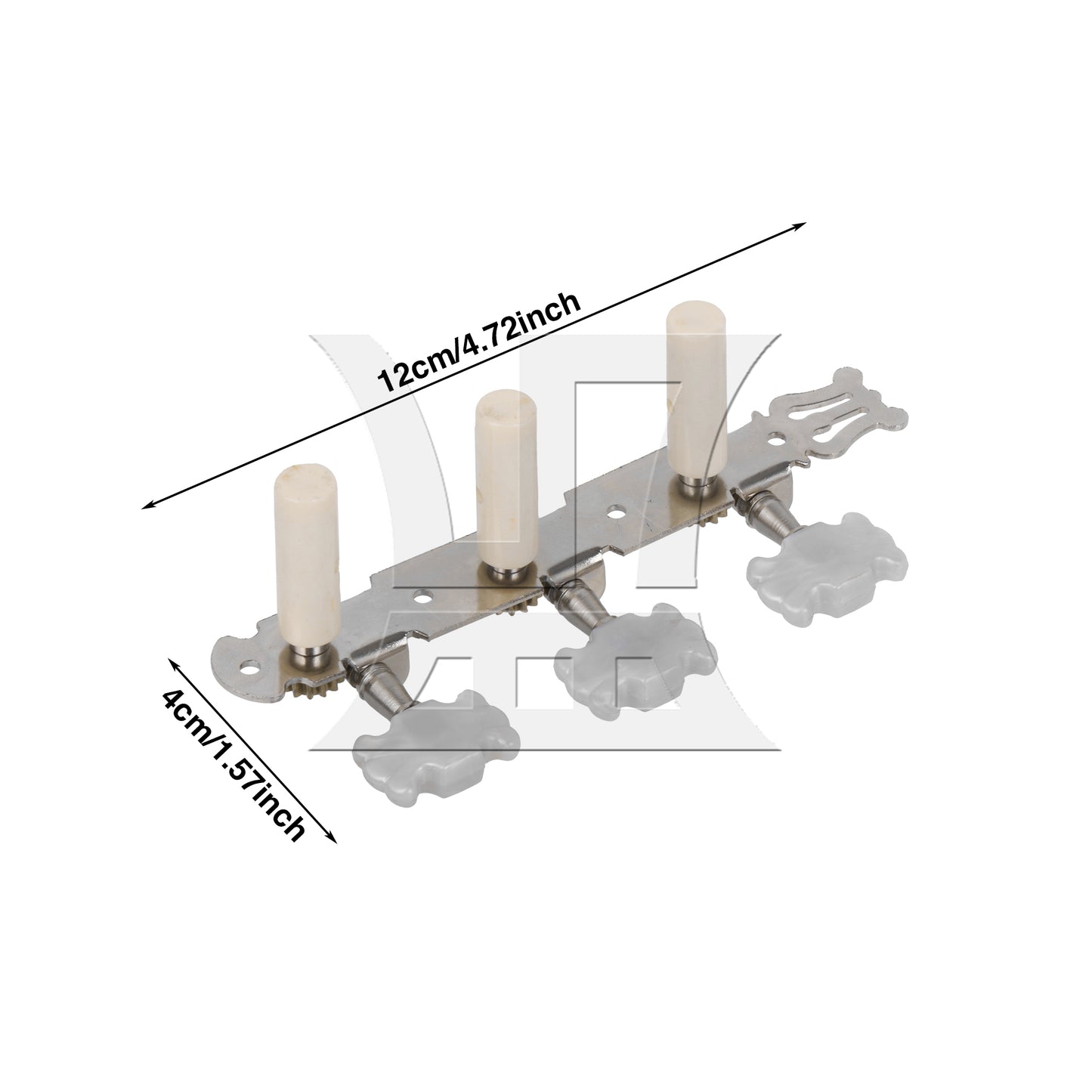 BQLZR Metal Machine Heads Tuning Pegs 3R3L for Classical Wooden Guitar Chrome