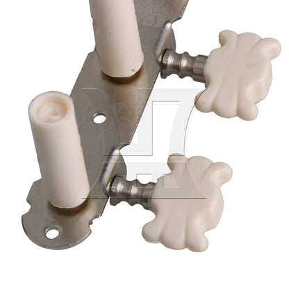 BQLZR Classical Acoustic Guitar Tuning Pegs Machine Heads Plastic Button Top Chrome