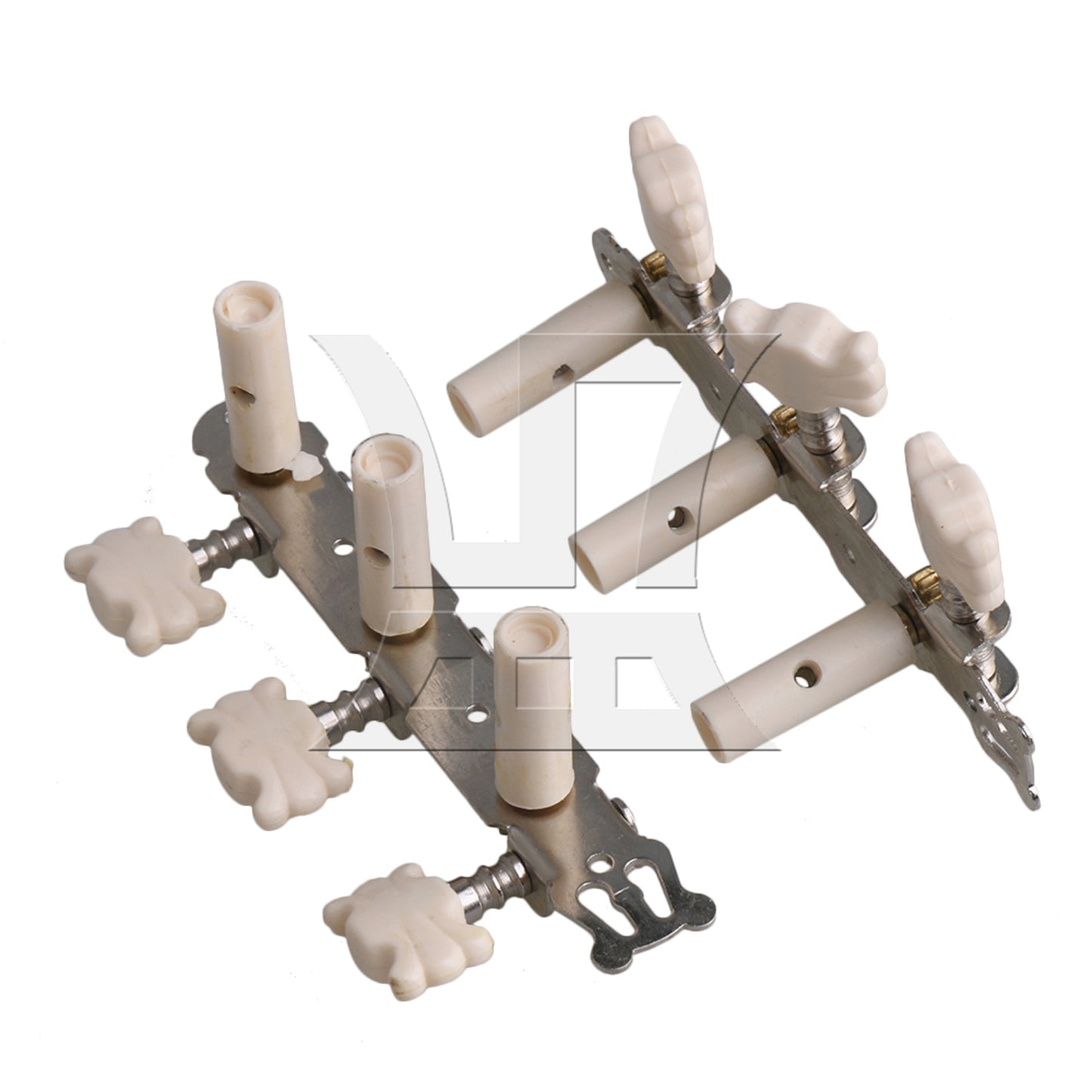 BQLZR Classical Acoustic Guitar Tuning Pegs Machine Heads Plastic Button Top Chrome