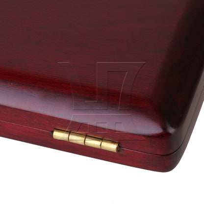 BQLZR Red Wood Color Wooden Bassoon Reeds Box for 4 Reeds Hold Open Easily Easy Use