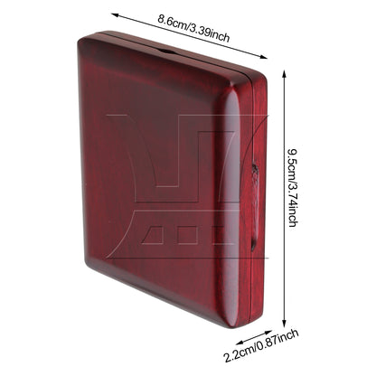 BQLZR Red Wood Color Wooden Bassoon Reeds Box for 4 Reeds Hold Open Easily Easy Use