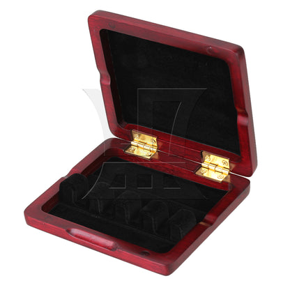 BQLZR Red Wood Color Wooden Bassoon Reeds Box for 4 Reeds Hold Open Easily Easy Use