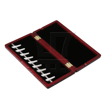 Mahogany Bassoon Reed Box for 9 Reeds Hold Close Tightly with Magnetic Closure