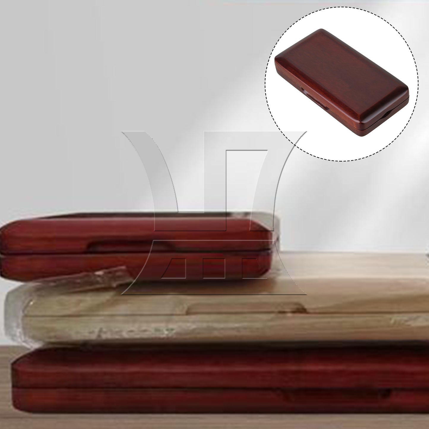 BQLZR Oboe Reeds Case Storage for 3pcs Reeds Maroon Distance Between the Holders 6mm
