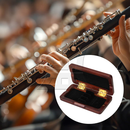 BQLZR Oboe Reeds Case Storage for 3pcs Reeds Maroon Distance Between the Holders 6mm