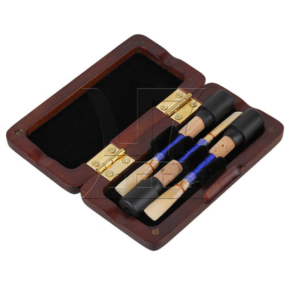 BQLZR Oboe Reeds Case Storage for 3pcs Reeds Maroon Distance Between the Holders 6mm