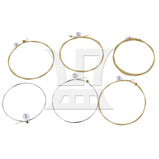 6pcs Super Slinky Guitar Strings Fret Wire For Acoustic Guitar 012-053 CA60-M