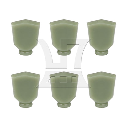 6pcs Imitation Jade Light Green Plastic Guitar Machine Head Tuner Tulip Buttons