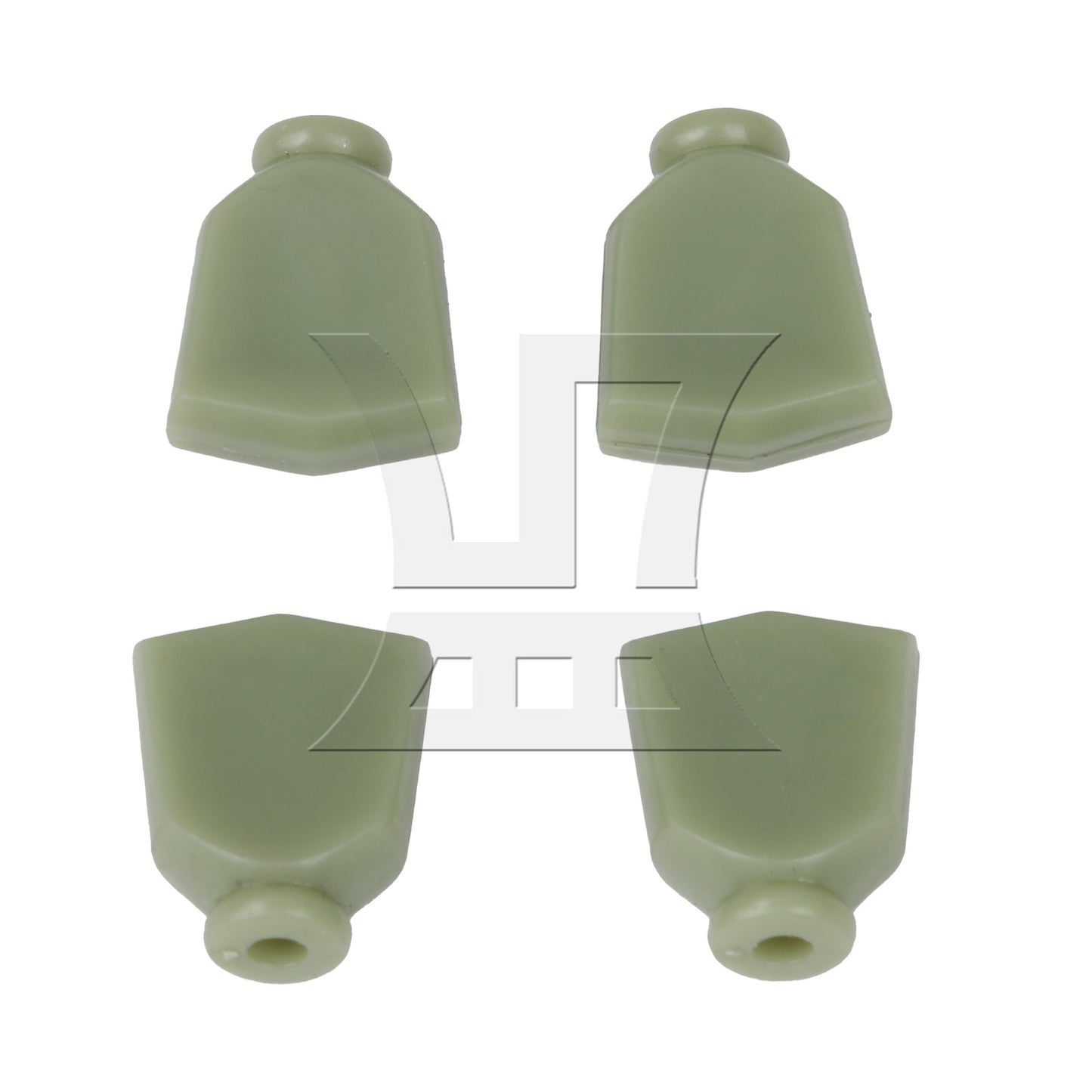 6pcs Imitation Jade Light Green Plastic Guitar Machine Head Tuner Tulip Buttons