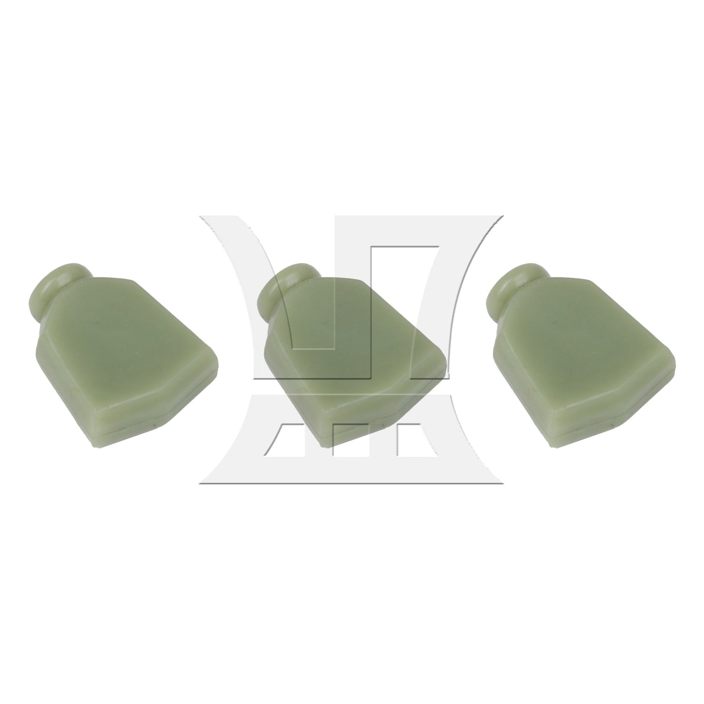 6pcs Imitation Jade Light Green Plastic Guitar Machine Head Tuner Tulip Buttons