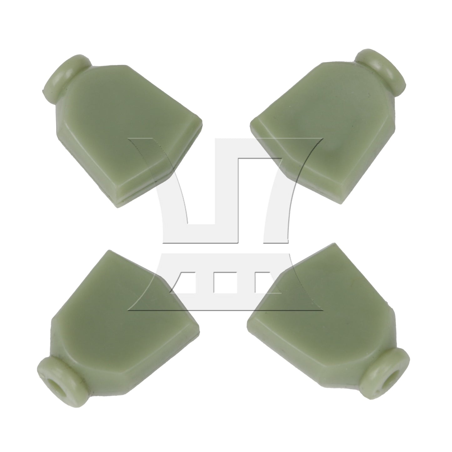 6pcs Imitation Jade Light Green Plastic Guitar Machine Head Tuner Tulip Buttons