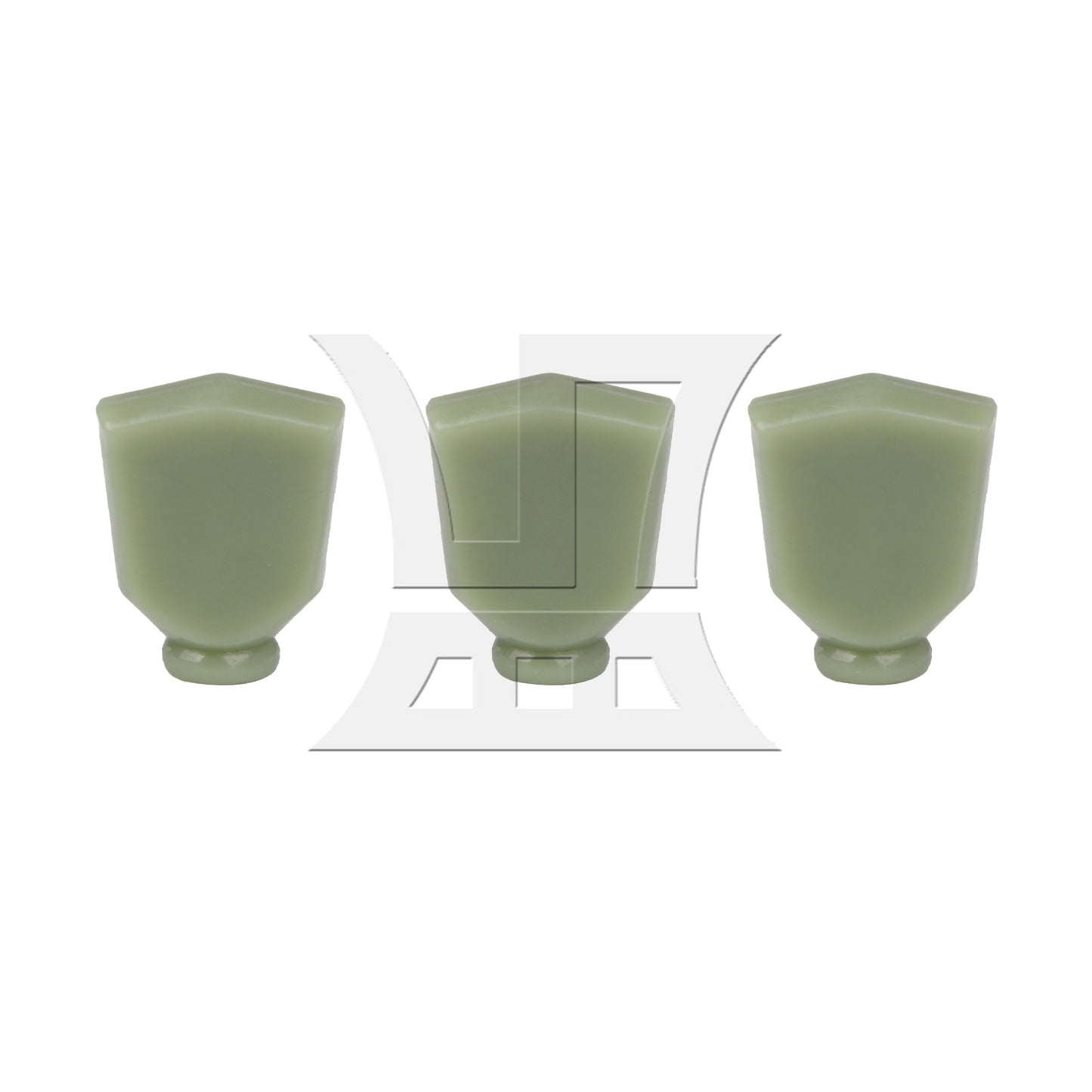 6pcs Imitation Jade Light Green Plastic Guitar Machine Head Tuner Tulip Buttons