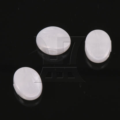 Oval Shape White Guitar Plastic String Tuning Pegs Tuners Machine Heads Set of 6