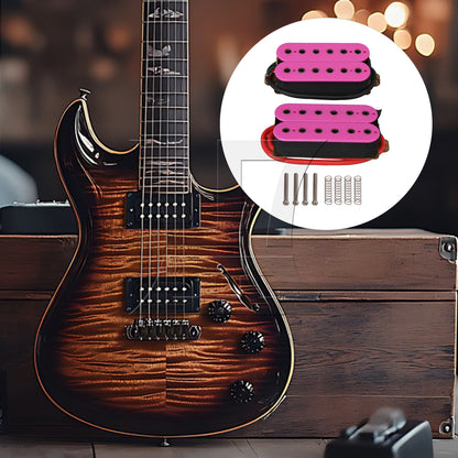 BQLZR High Gain Electric Guitar Humbucker Double Coil Bridge Neck Pickup Purple