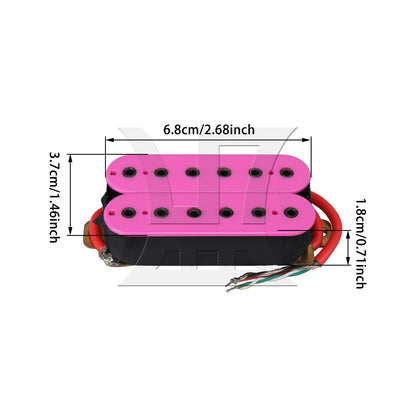 BQLZR High Gain Electric Guitar Humbucker Double Coil Bridge Neck Pickup Purple