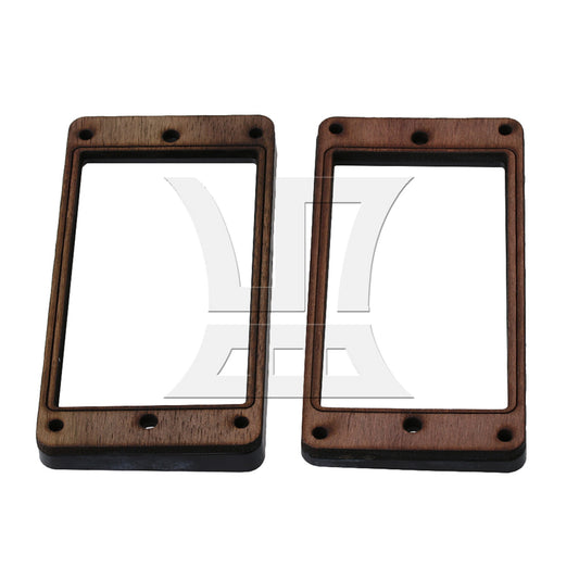 2pcs 92mm Rosewood Humbucker Pickup Mounting Ring Set Light Guitar Parts