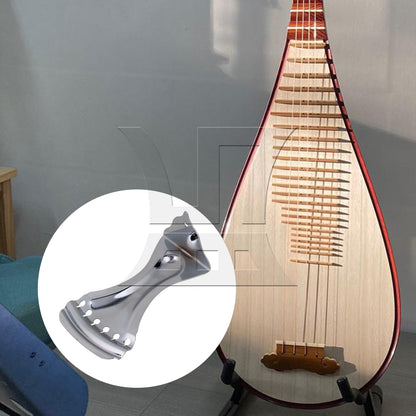 BQLZR 6 String Chrome Zinc Alloy Acoustic Guitar Tailpiece for Dobro Resonator