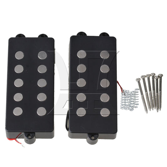 2pcs 5 String Bass Guitar Pickup Humbucker For M Bass Replacement