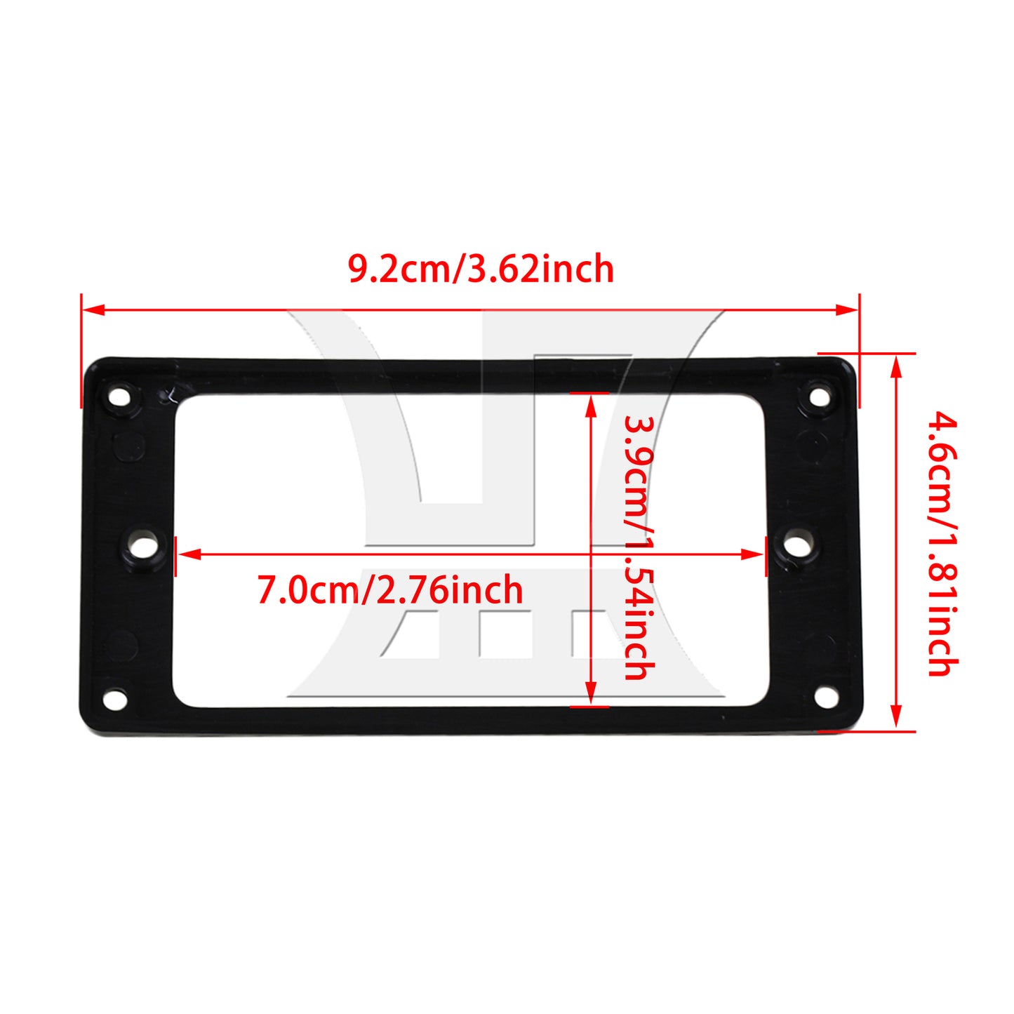 BQLZR Black Arc-shaped Bottom Pickup Mounting Ring Frames
