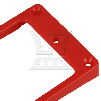 BQLZR Red ABS Arc-shaped Bottom Pickup Mounting Ring Frames 90x45mm