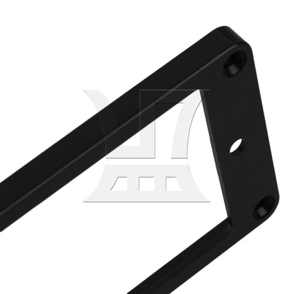 2 pcs Black ABS Flat Bottom Humbucker Pickup Mounting Ring Frames 92x45x5mm