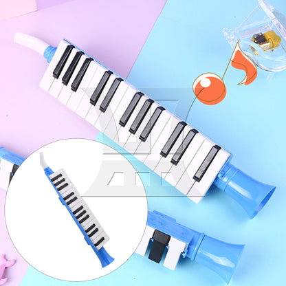 Blue Lightweight 27 Keys Note Melodica Wind Piano Mouth Organ Plastic BQLZR