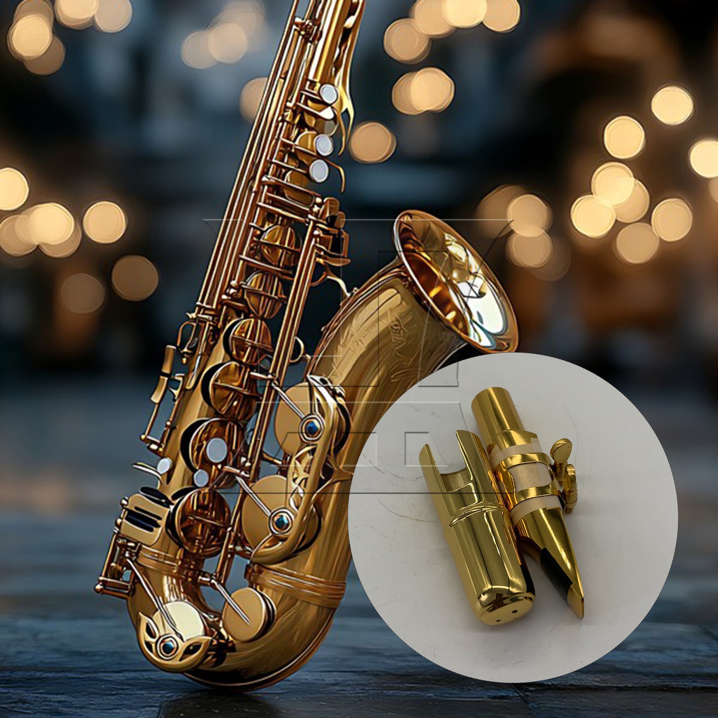 BQLZR B-flat Tenor Saxophone Mouthpiece Cap Ligature
