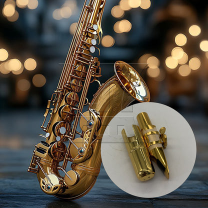 BQLZR B-flat Tenor Saxophone Mouthpiece Cap Ligature