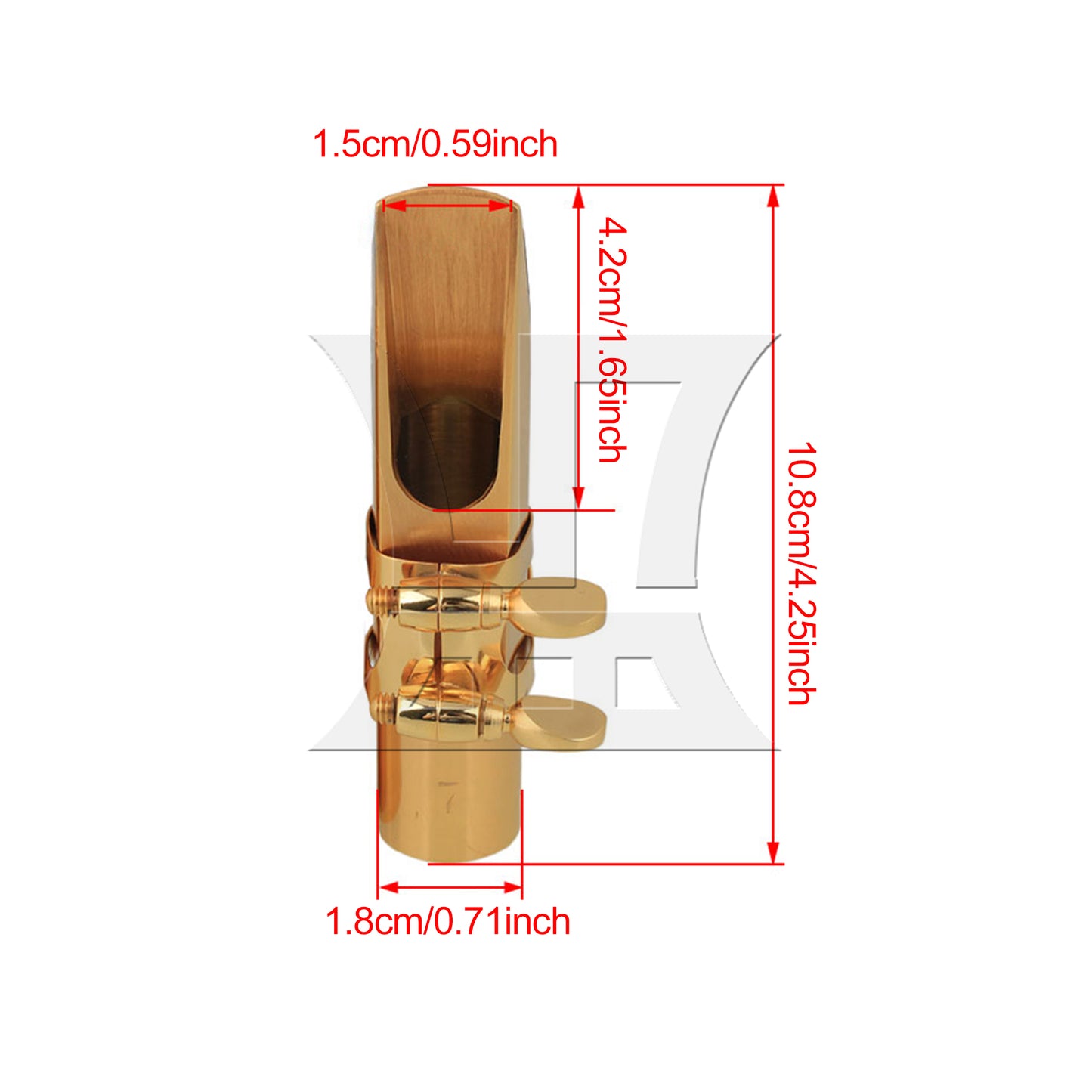 BQLZR B-flat Tenor Saxophone Mouthpiece Cap Ligature