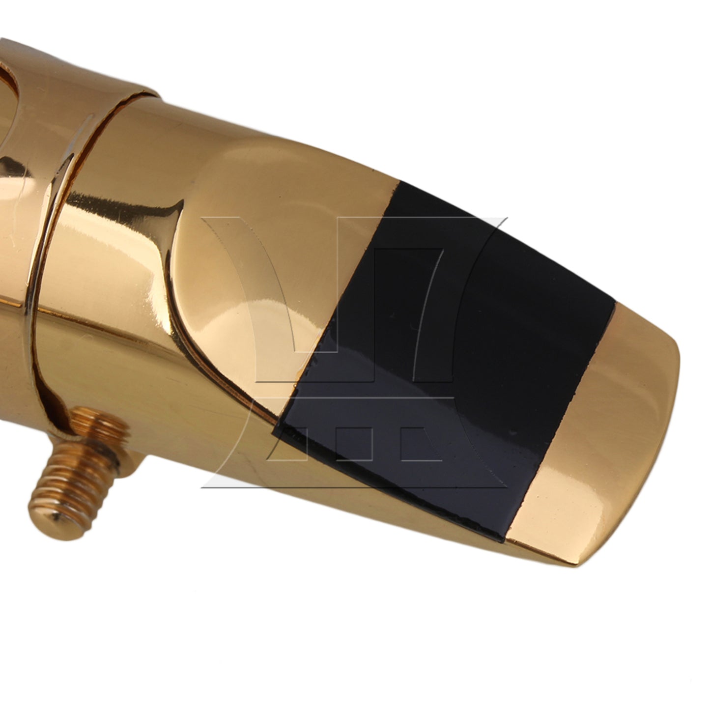 BQLZR Gold plated #7 B Flat Soprano Sax Saxophone Mouthpiece with Ligature Part